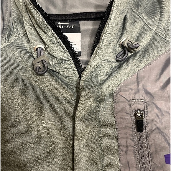 Nike Mens Sz Large "KD" Kevin Durant Gray Purple Dri-Fit Full-Zip Jacket - Picture 5 of 10